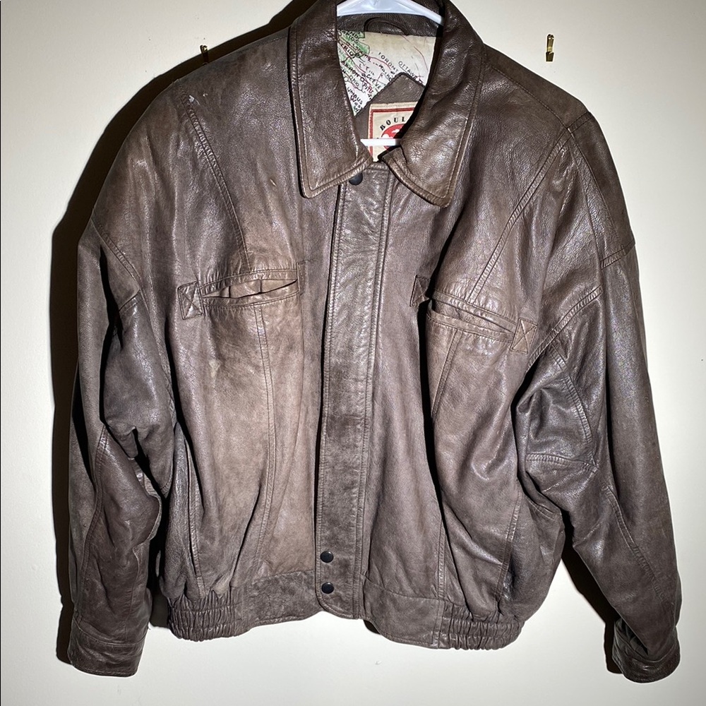 Men's Brown Leather Jacket